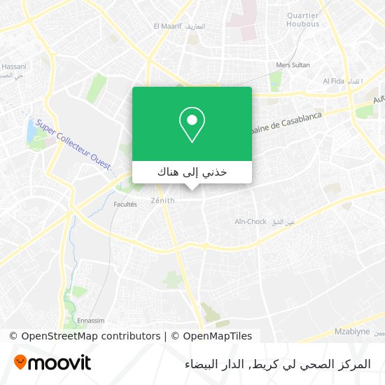 خريطة المركز الصحي لي كريط