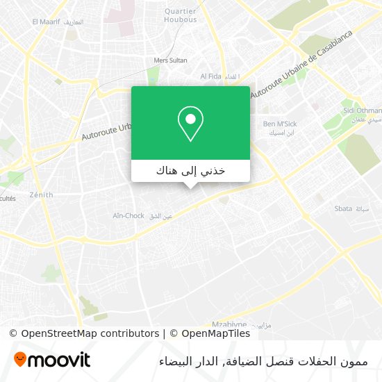 خريطة ممون الحفلات قنصل الضيافة