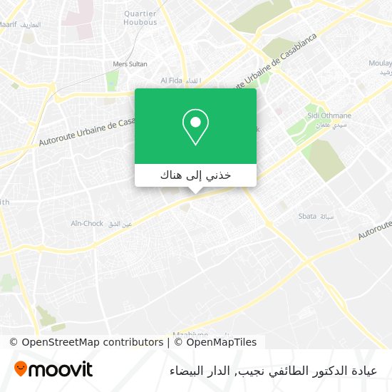 خريطة عيادة الدكتور الطائفي نجيب