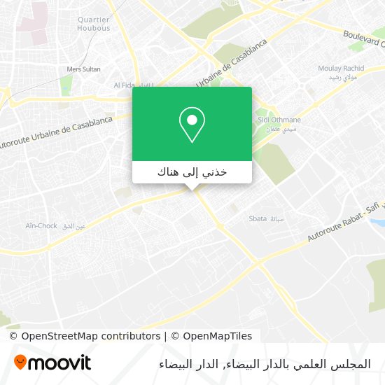 خريطة المجلس العلمي بالدار البيضاء