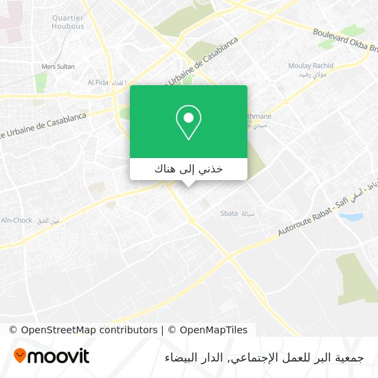 خريطة جمعية البر للعمل الإجتماعي