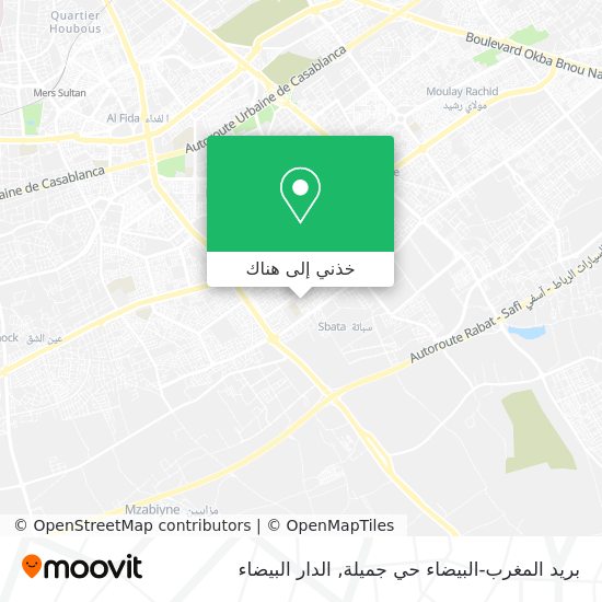 خريطة بريد المغرب-البيضاء حي جميلة