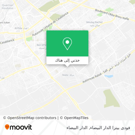 خريطة فودى بيتزا الدار البيضاء