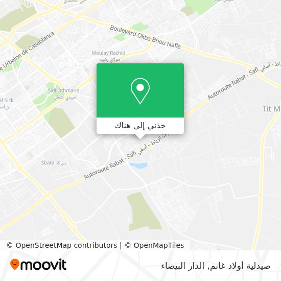 خريطة صيدلية أولاد غانم
