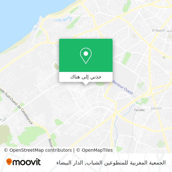 خريطة الجمعية المغربية للمتطوعين الشباب