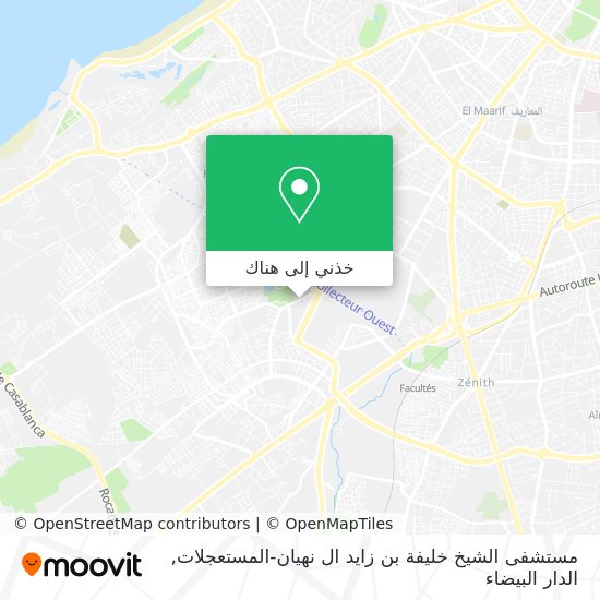 خريطة مستشفى الشيخ خليفة بن زايد ال نهيان-المستعجلات