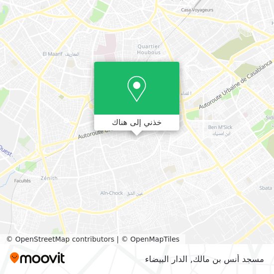 خريطة مسجد أنس بن مالك