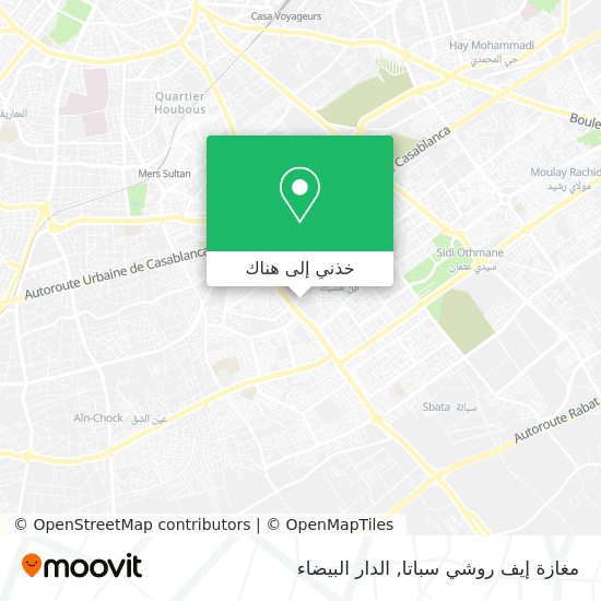 خريطة مغازة إيف روشي سباتا