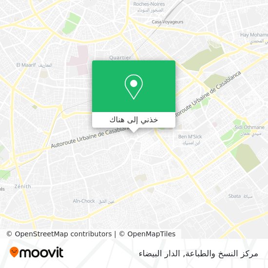 خريطة مركز النسخ والطباعة