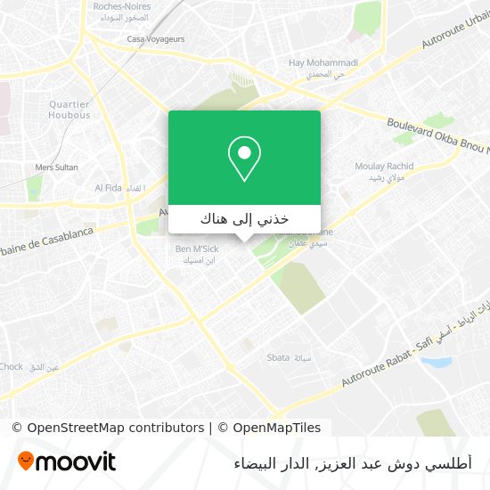خريطة أطلسي دوش عبد العزيز