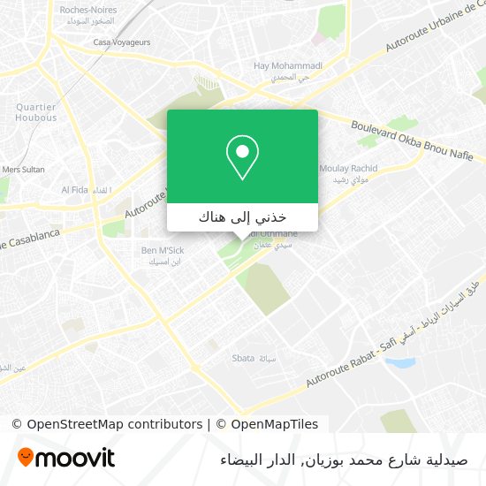 خريطة صيدلية شارع محمد بوزيان