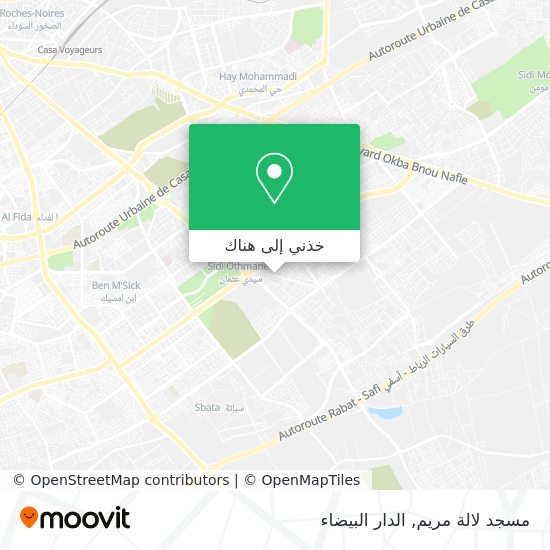 خريطة مسجد لالة مريم