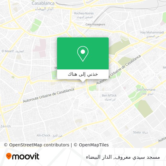خريطة مسجد سيدي معروف