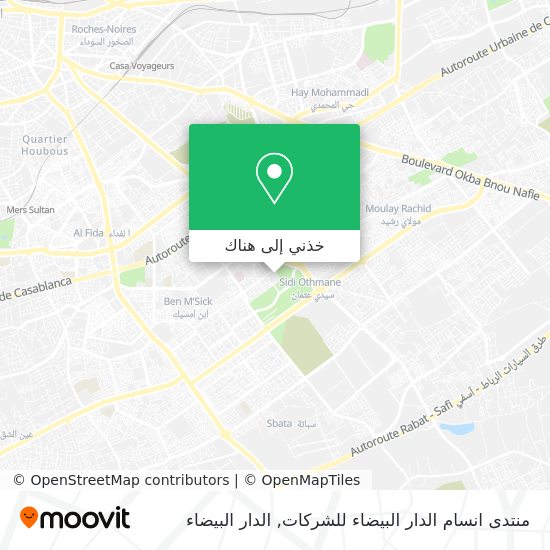 خريطة منتدى انسام الدار البيضاء للشركات