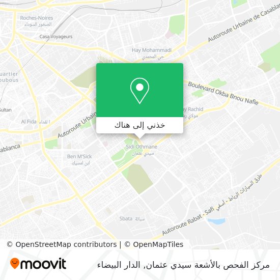 خريطة مركز الفحص بالأشعة سيدي عثمان