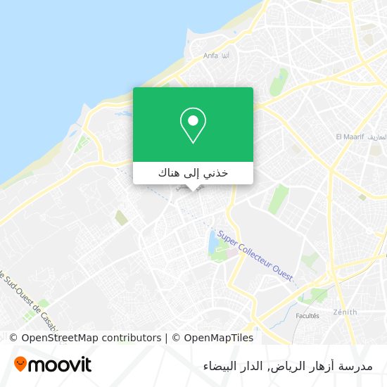 خريطة مدرسة أزهار الرياض