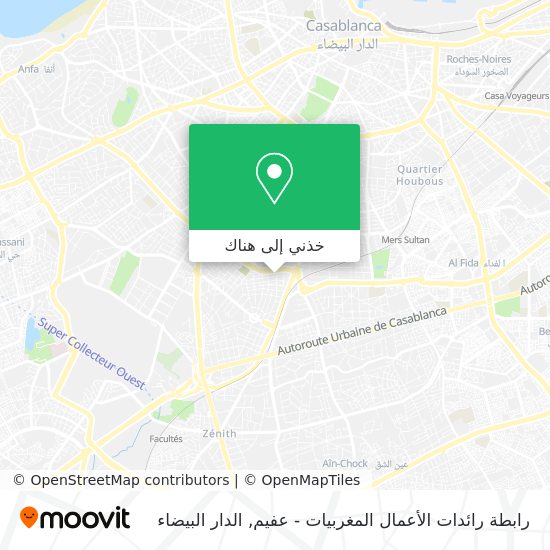 خريطة رابطة رائدات الأعمال المغربيات - عفيم