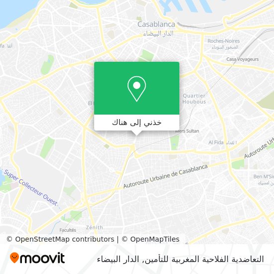خريطة التعاضدية الفلاحية المغربية للتأمين
