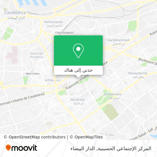 خريطة المركز الإجتماعي الحسينية