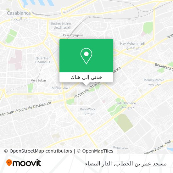 خريطة مسجد عمر بن الخطاب