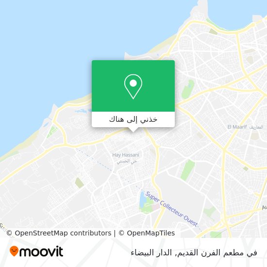خريطة في مطعم الفرن القديم