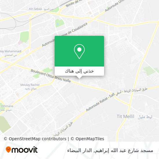 خريطة مسجد شارع عبد الله إبراهيم