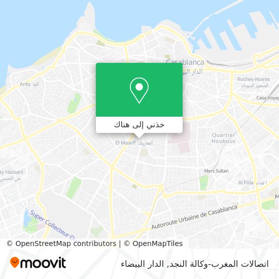 خريطة اتصالات المغرب-وكالة النجد