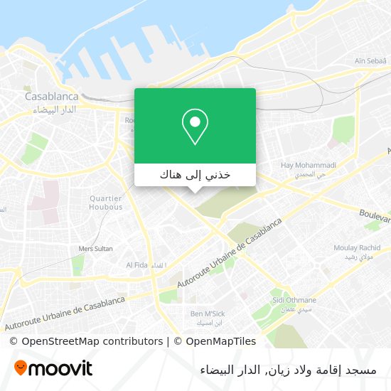 خريطة مسجد إقامة ولاد زيان