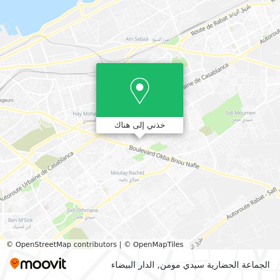 خريطة الجماعة الحضارية سيدي مومن