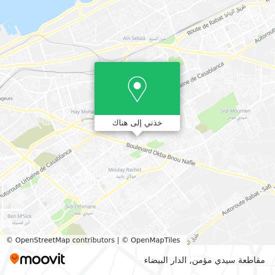 خريطة مقاطعة سيدي مؤمن