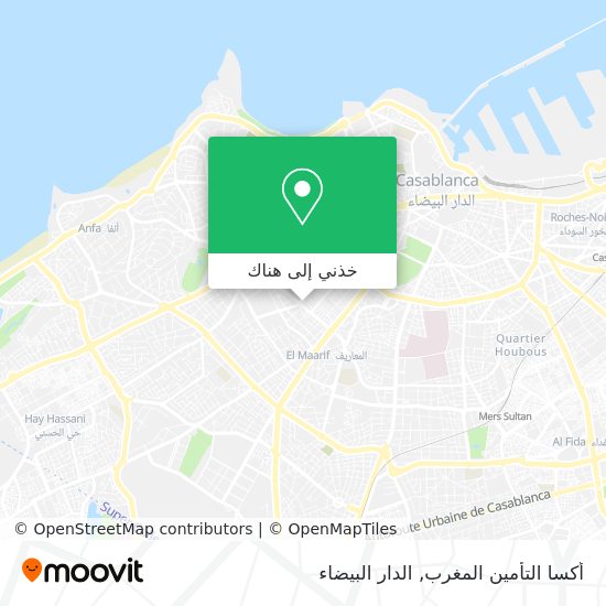 خريطة أكسا التأمين المغرب