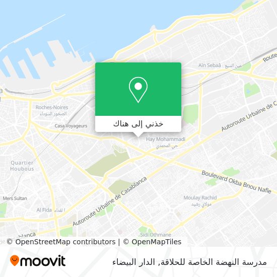 خريطة مدرسة النهضة الخاصة للحلاقة