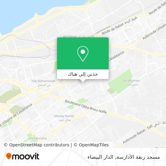 خريطة مسجد زنقة الأدارسة