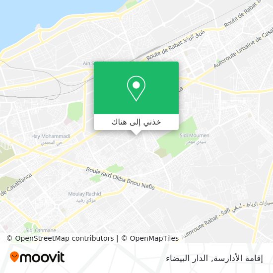 خريطة إقامة الأدارسة