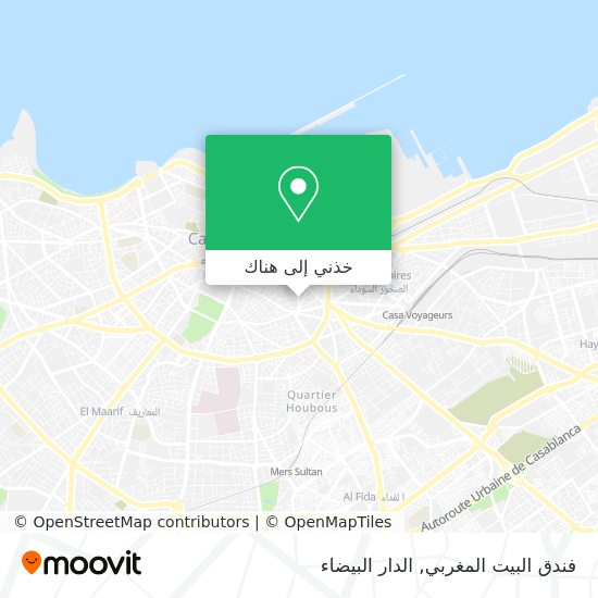 خريطة فندق البيت المغربي
