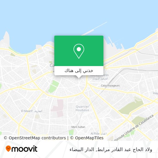خريطة ولاد الحاج عبد القادر مرابط