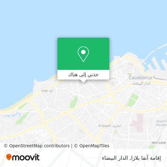 خريطة إقامة آنفا بلازا