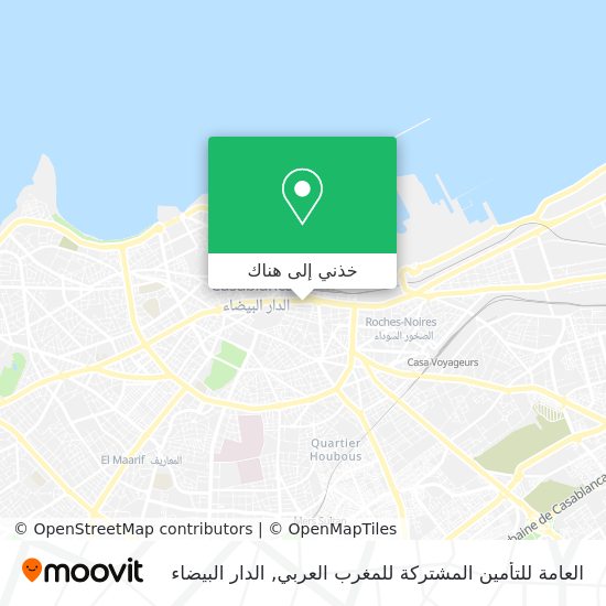 خريطة العامة للتأمين المشتركة للمغرب العربي