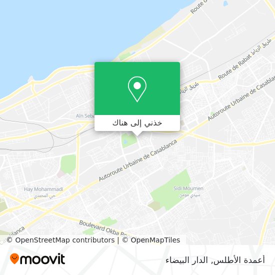 خريطة أعمدة الأطلس