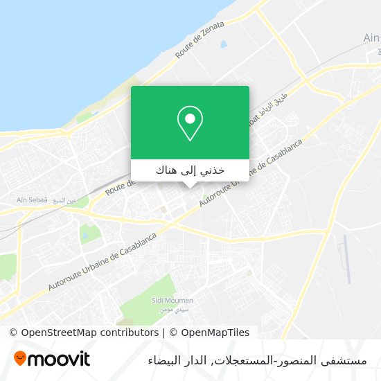 خريطة مستشفى المنصور-المستعجلات