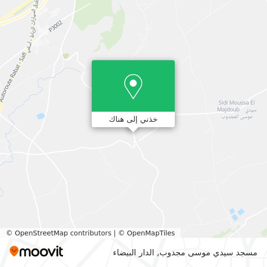 خريطة مسجد سيدي موسى مجدوب
