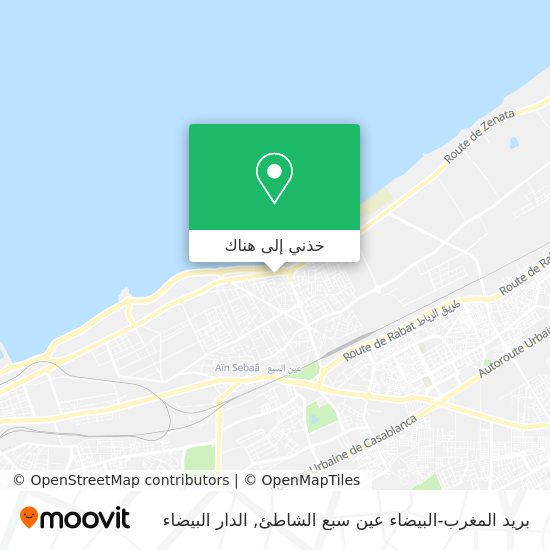 خريطة بريد المغرب-البيضاء عين سبع الشاطئ