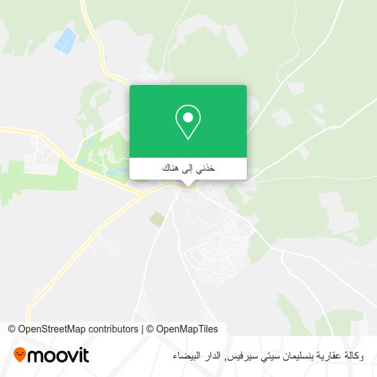خريطة وكالة عقارية بنسليمان سيتي سيرفيس