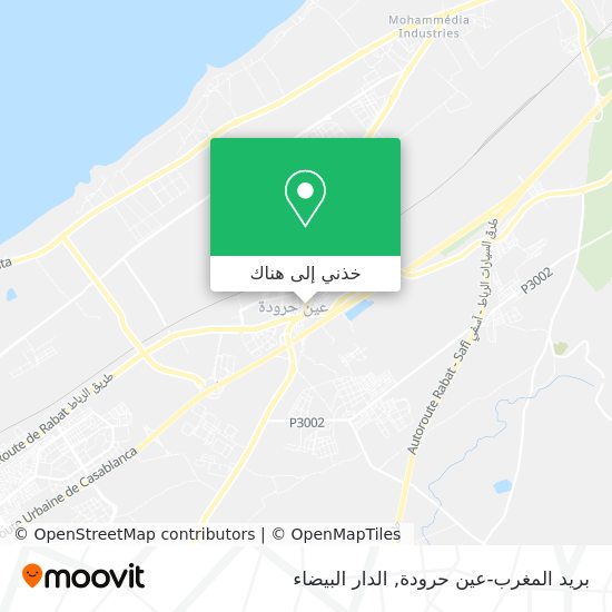 خريطة بريد المغرب-عين حرودة