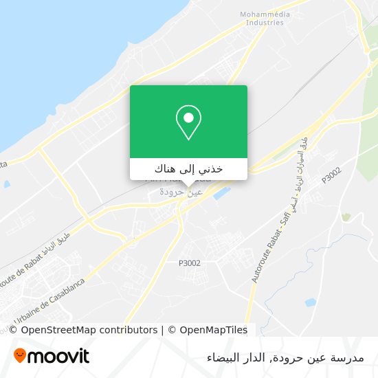 خريطة مدرسة عين حرودة