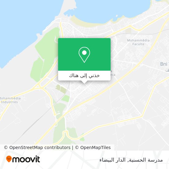 خريطة مدرسة الحسنية
