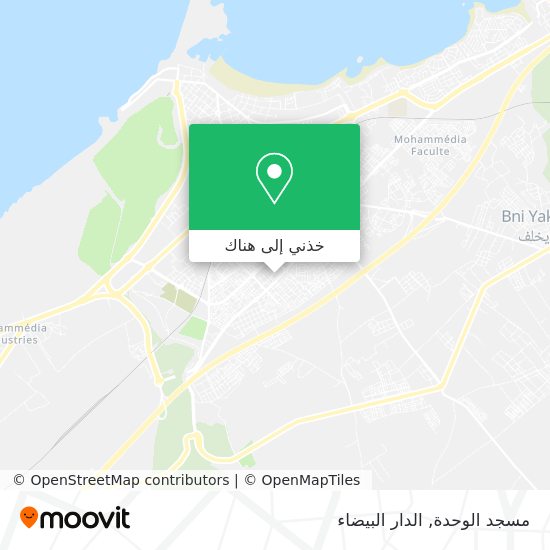 خريطة مسجد الوحدة