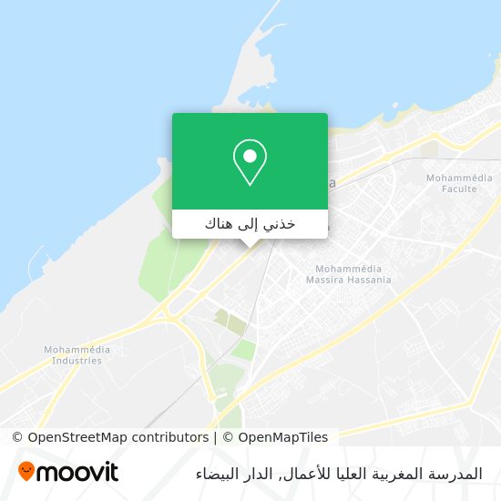 خريطة المدرسة المغربية العليا للأعمال