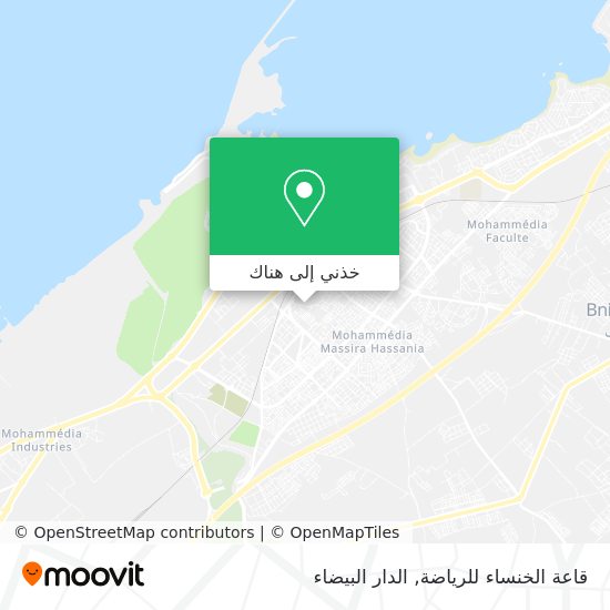 خريطة قاعة الخنساء للرياضة