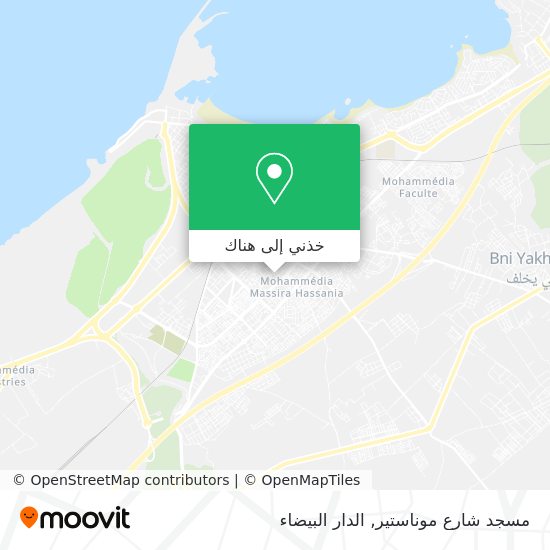 خريطة مسجد شارع موناستير